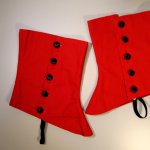 Steampunk Accessories Formal Red Spats