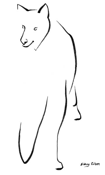 Minimalist Wolf Looking Back 2 Minimalist Wolf Looking Back 2