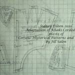 Modified gored corset pattern from historic Victorian pattern