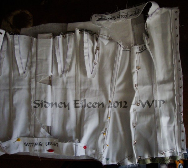 Retured Regency Corset Mock-up