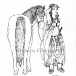 On The Trail - Line Art